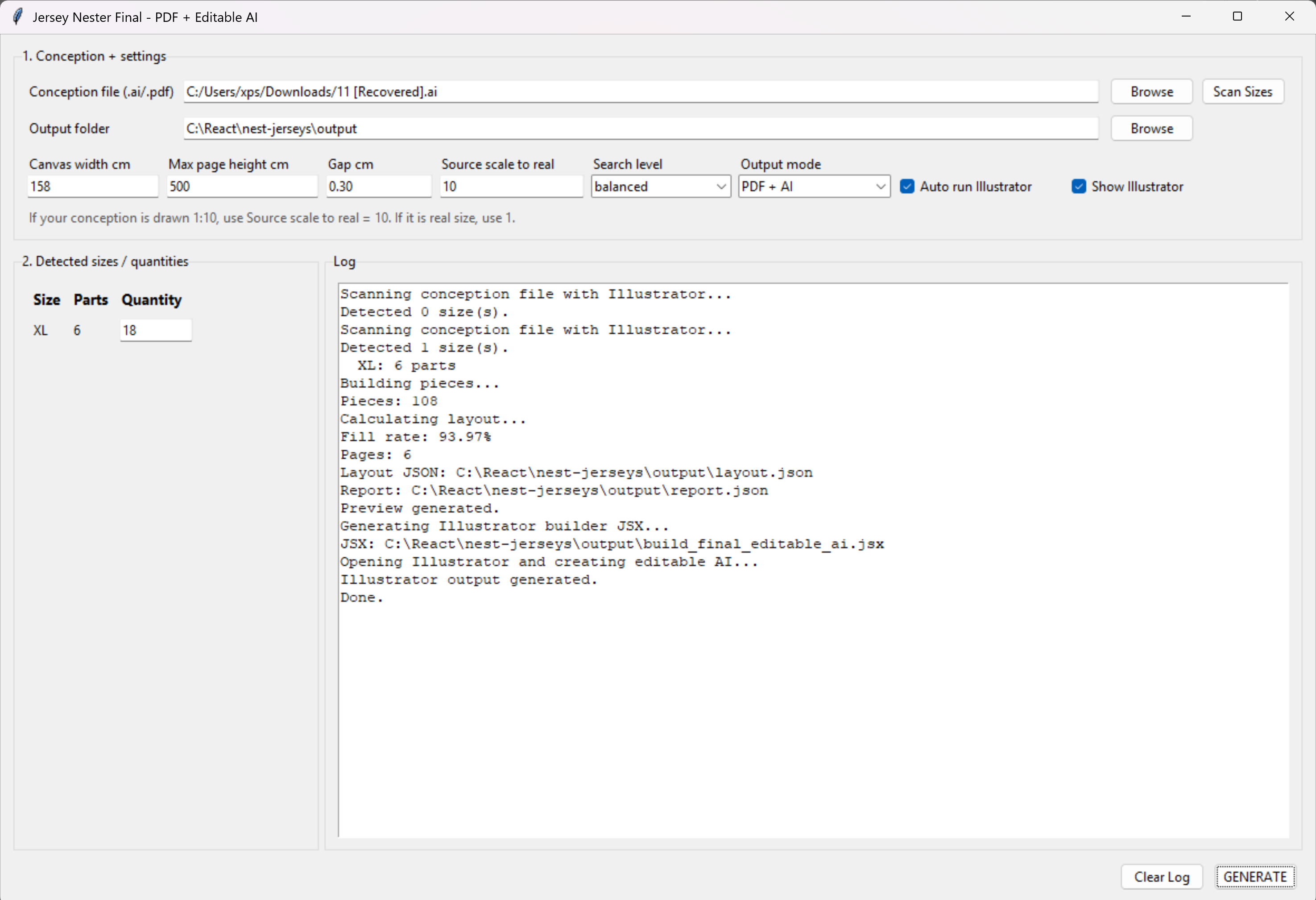 Jersey Nester workflow screenshot 2